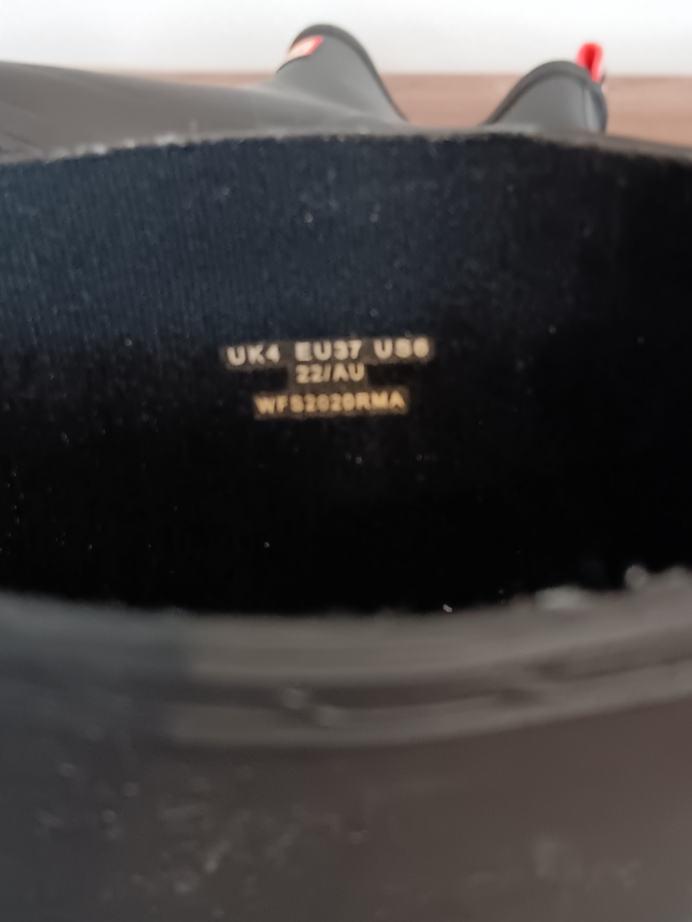Hunter Short Black Rain Boots - Women's Chelsea Style  Sz 6.5 - Picture 2 of 5